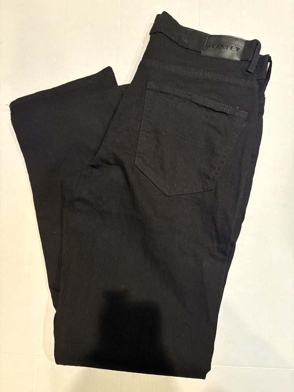 Stanley Flex Technology Jeans Size 34x32 Black 5-Pocket Pants